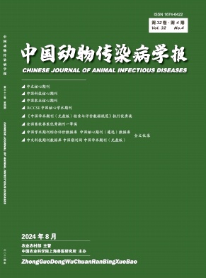 中国动物传染病学报封面
